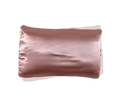 Rose mulberry silk and silver nanoparticle travel pillowcase by latravla.