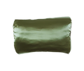 Green mulberry silk LATRAVLA PillowWrap. Silk and silver nanoparticle travel pillow case.