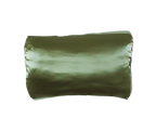 Green mulberry silk LATRAVLA PillowWrap. Silk and silver nanoparticle travel pillow case.